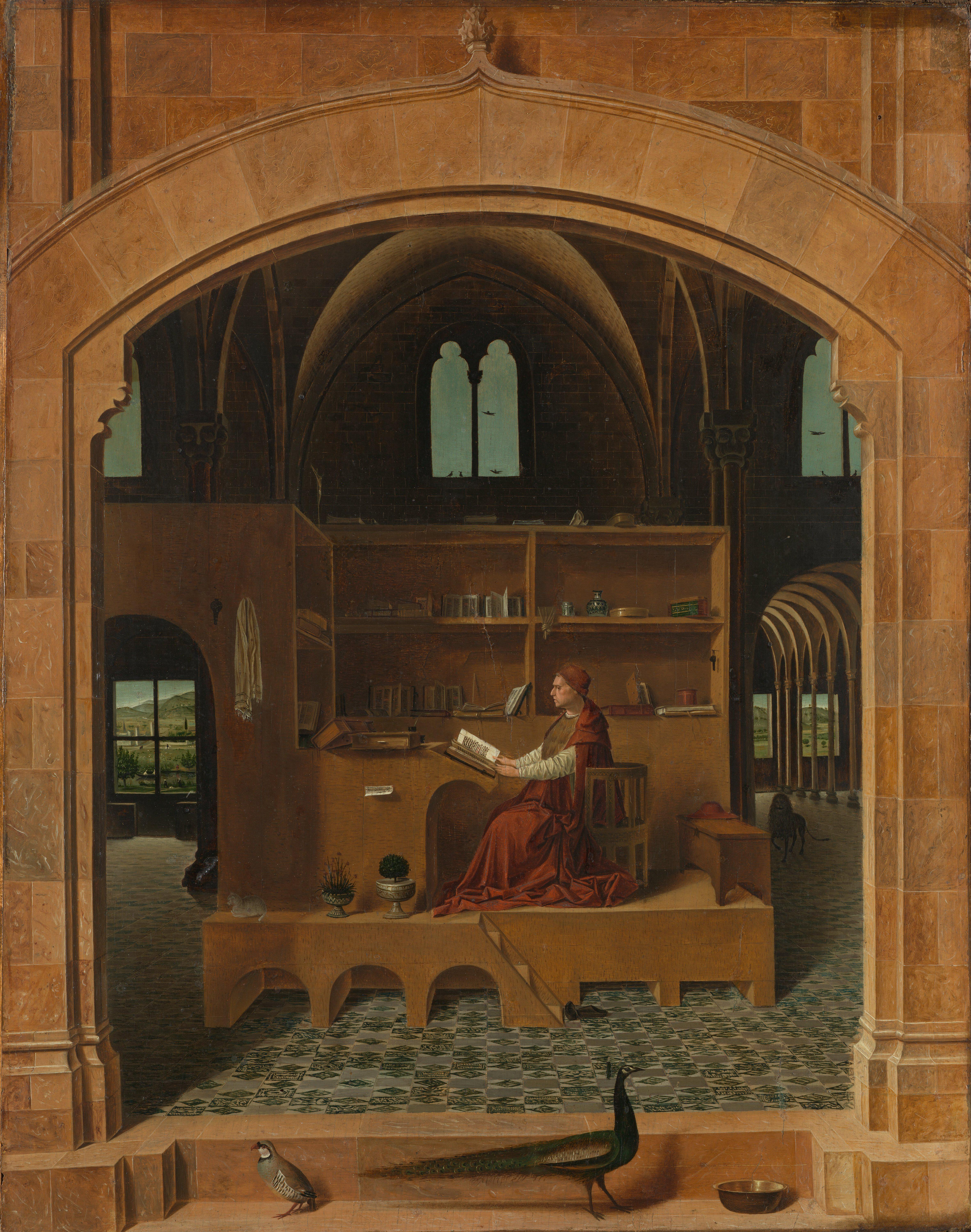 Fig 3 Antonello da Messina St Jerome in his study National Gallery London