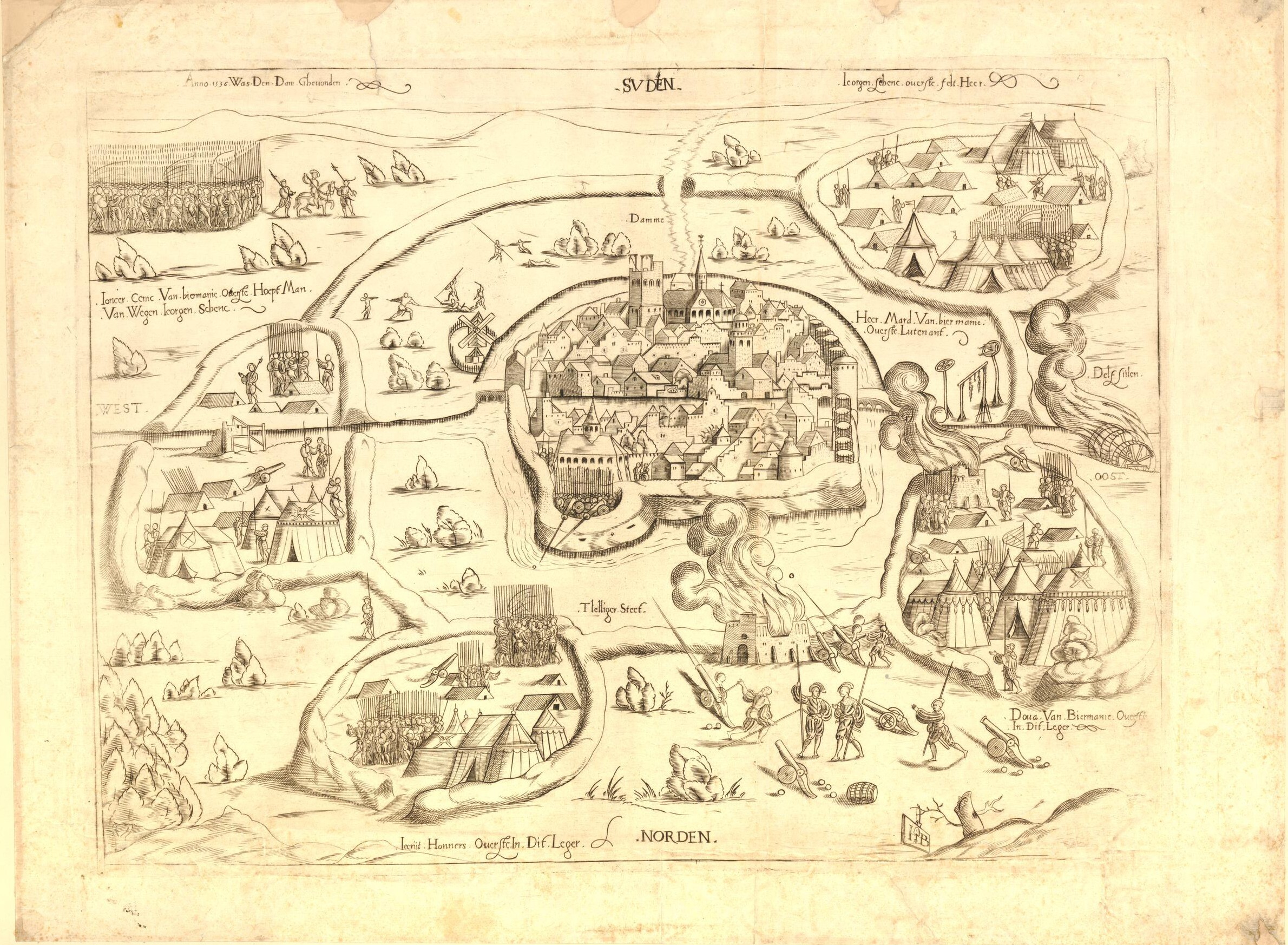 Fig 4 1536 Monogrammist IB The siege of Appingedam