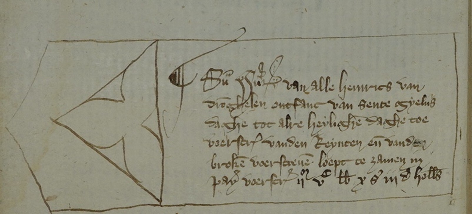 Lm B Medieval account book drawing hand 2