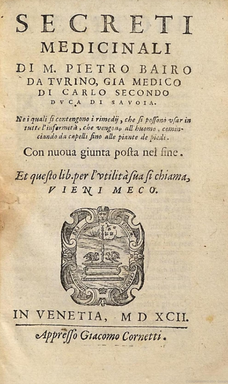Secreti Medicinali Pietro Bairo