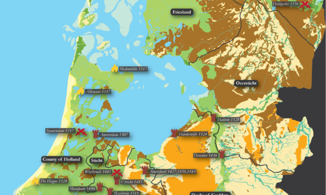 Fig 3 Map of the battles sieges and plunderings