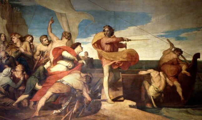 George Frederic Watts 1817 1904 Alfred Inciting the Saxons to Prevent the Landing of the Danes WOA 2958 Parliamentary Art Collection