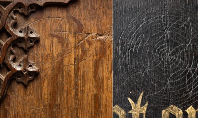 LMB Medieval graffiti daisy wheels