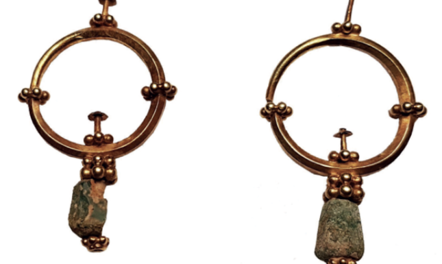 LMB Poddunajské Biskupice GILDED EARRINGS