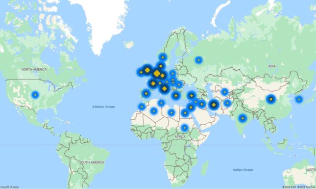 LMB200 Map of Leiden Medievalists Blogs