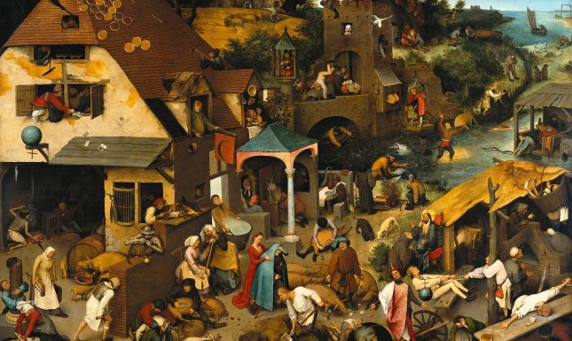 Pieter Brueghel the Elder The Dutch Proverbs Google Art Project kleiner