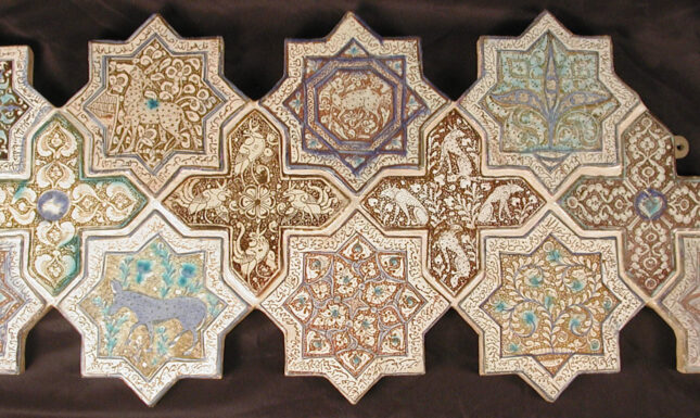 Medieval tiles iran metropolitan museum