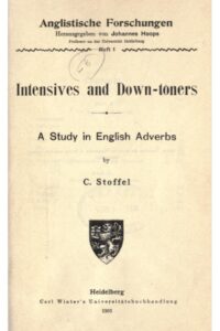 Stoffel Intensivers Downtoners