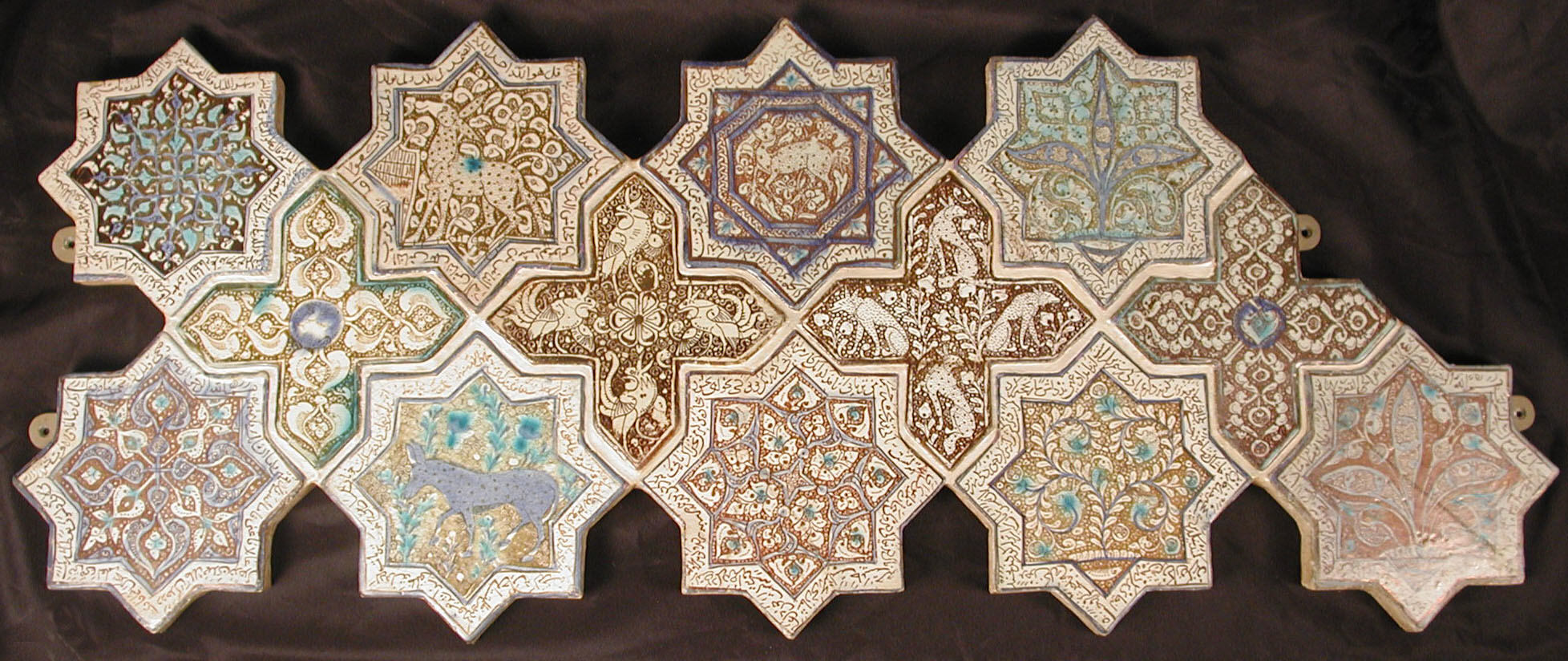 Medieval tiles iran metropolitan museum